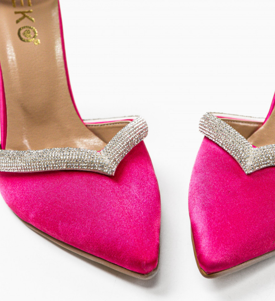 Pantofi cu toc Esero Fuchsia - Img 2