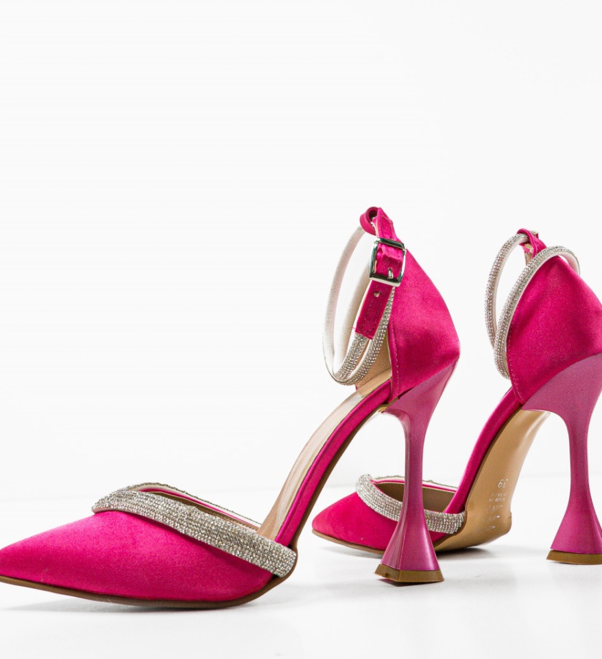 Pantofi cu toc Esero Fuchsia - Img 4