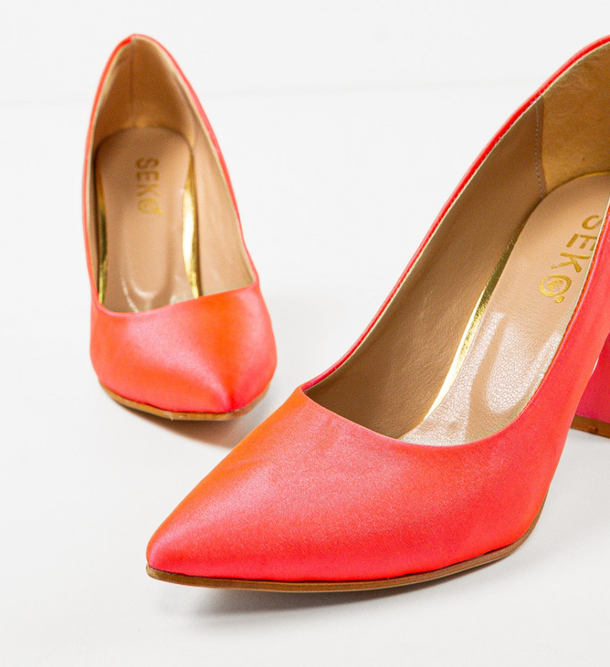 Pantofi cu toc Reaz Fuchsia - Img 3