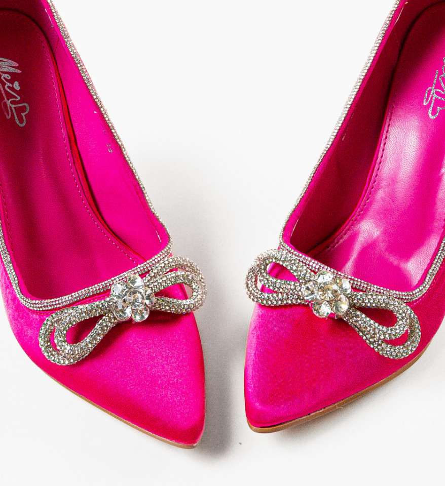 Pantofi cu toc Reytar Fuchsia - Img 3