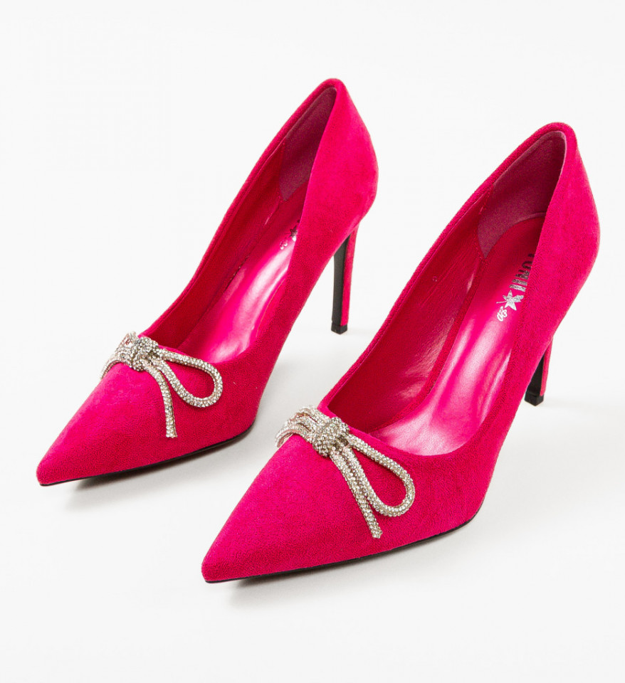Pantofi cu toc Tarsay Fuchsia - Img 3