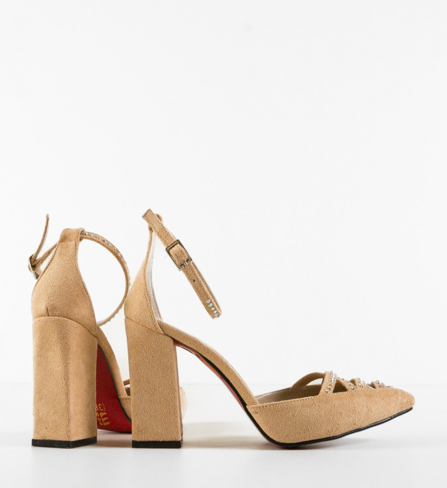 Pantofi dama Alcho Bej - Img 3