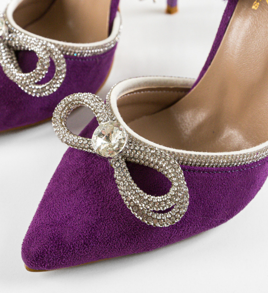 Pantofi dama Bark Mov 3 - Img 3