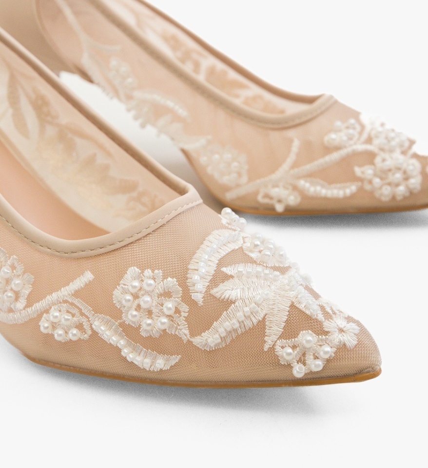 Pantofi dama Brides Bej - Img 5