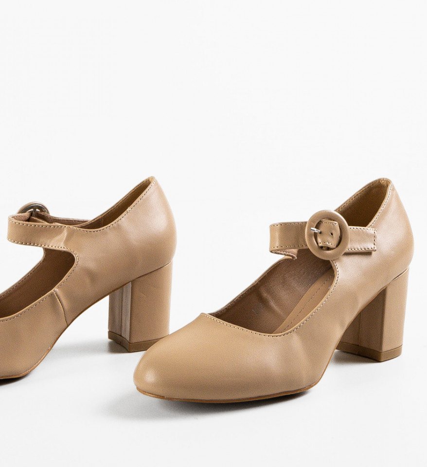 Pantofi dama Burton Bej - Img 2