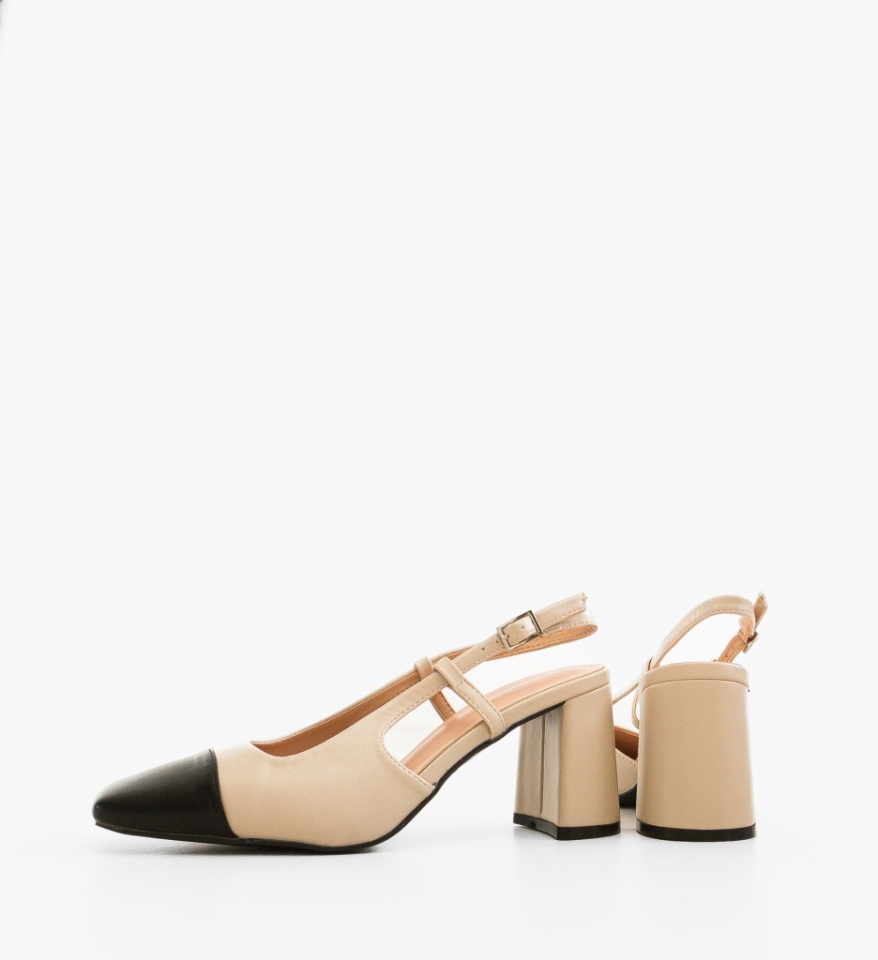 Pantofi dama Calum Bej - Img 3