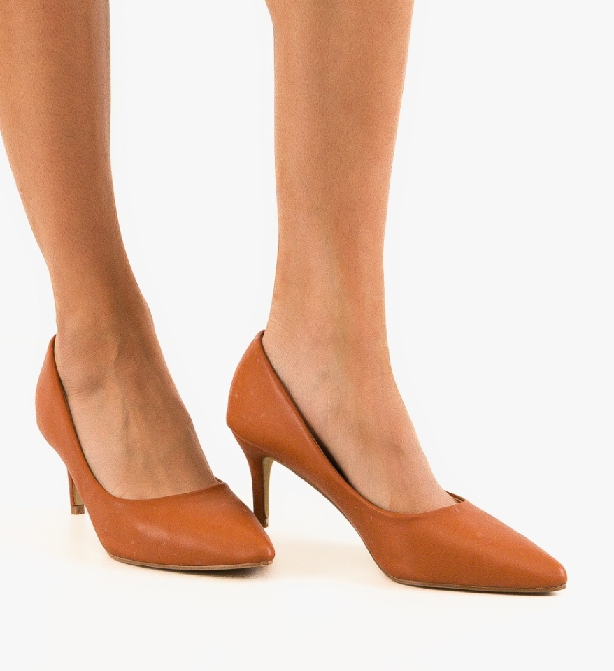 Pantofi dama Cheloo Camel - Img 5