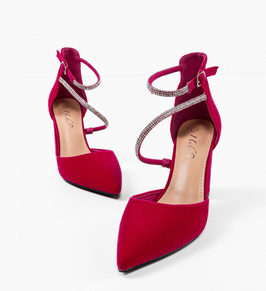 Pantofi dama Chuks Fuchsia - Img 2