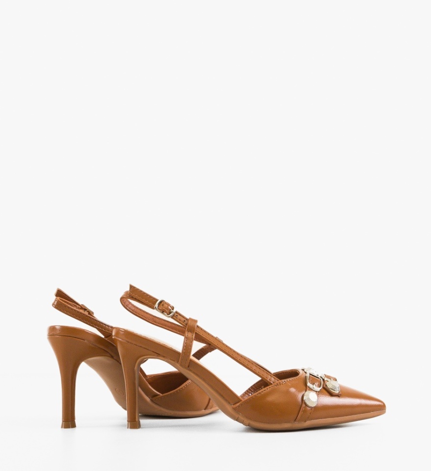 Pantofi dama Fleur Camel - Img 3