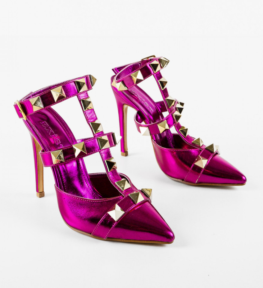 Pantofi dama Habilay Fuchsia 2 - Img 3