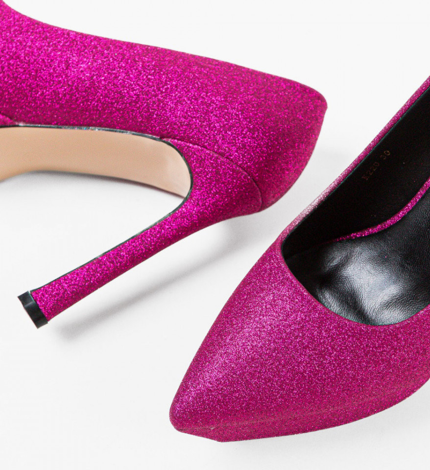 Pantofi dama Herman Fuchsia - Img 4