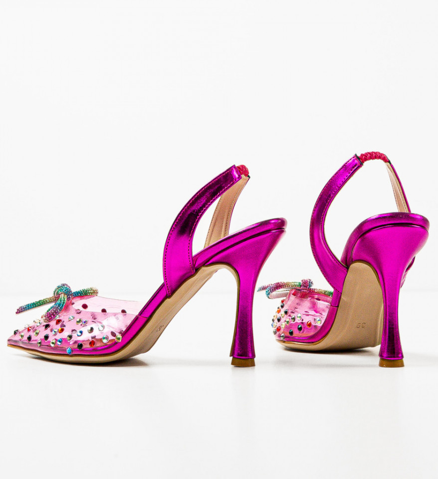 Pantofi dama Karambol Fuchsia - Img 4