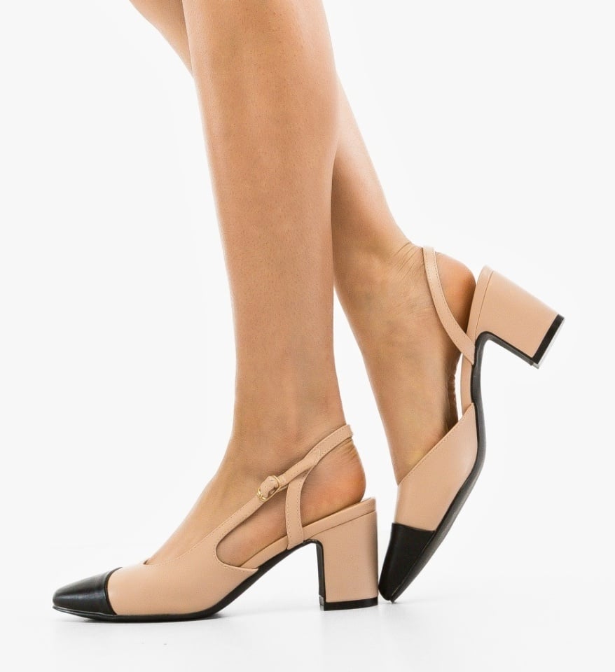 Pantofi dama Miles Nude - Img 6