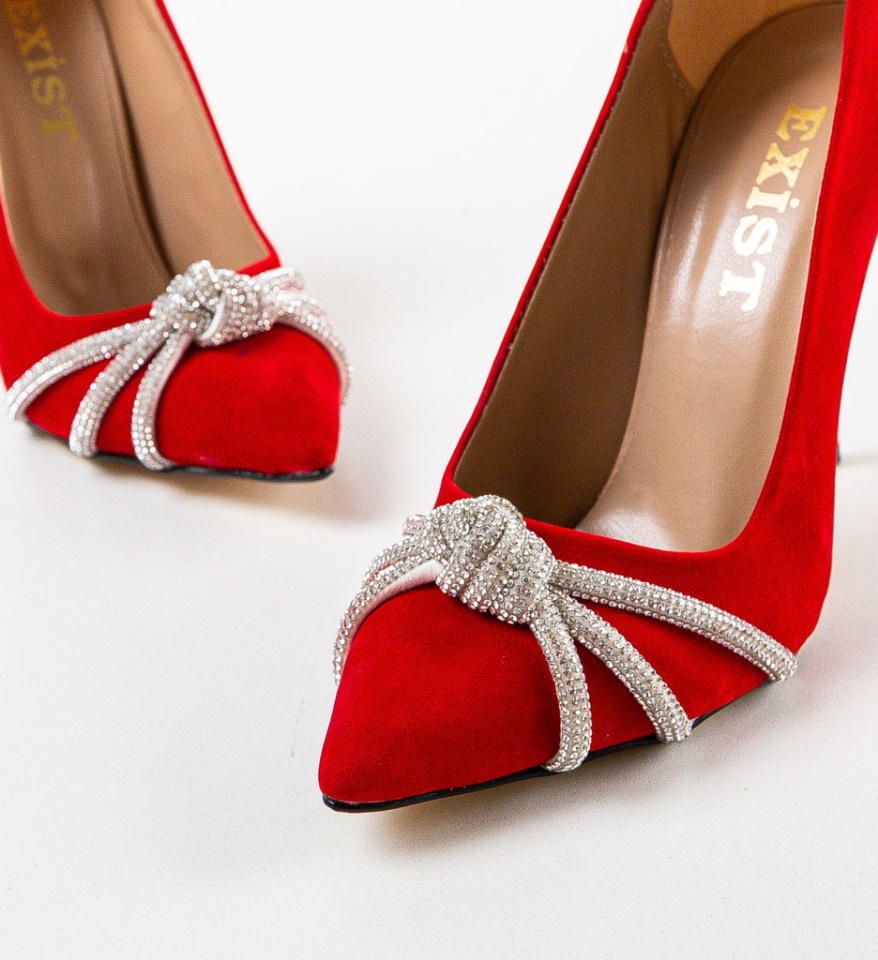 Pantofi dama Mogles Rosii - Img 2