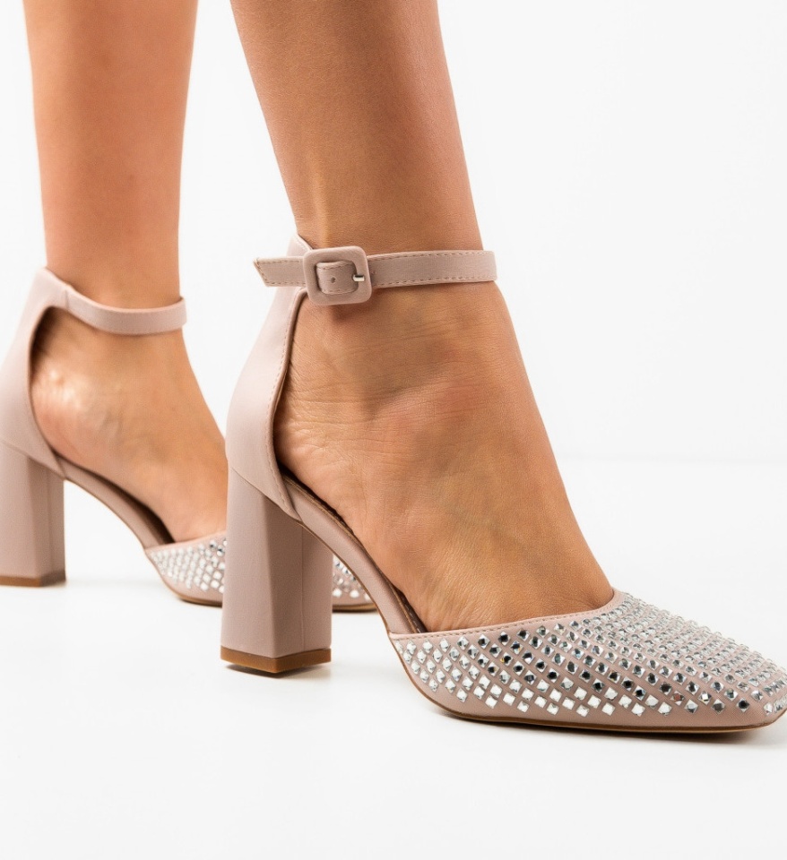 Pantofi dama Seymour Bej - Img 5