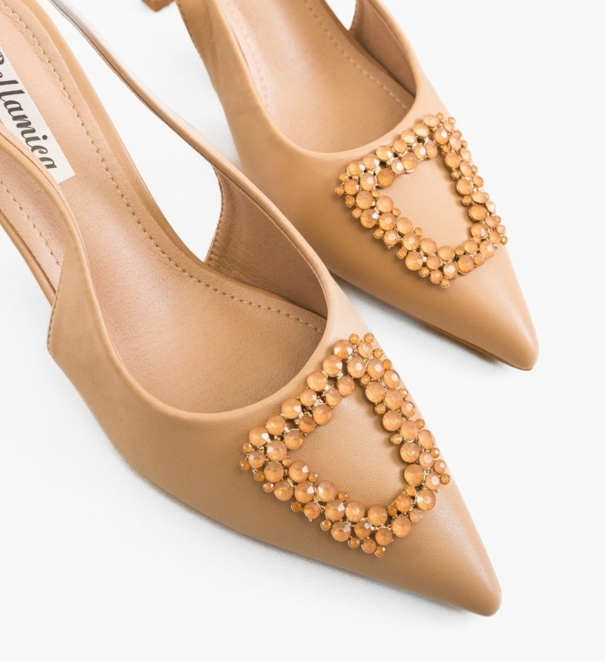 Pantofi dama Vaneza Camel - Img 2