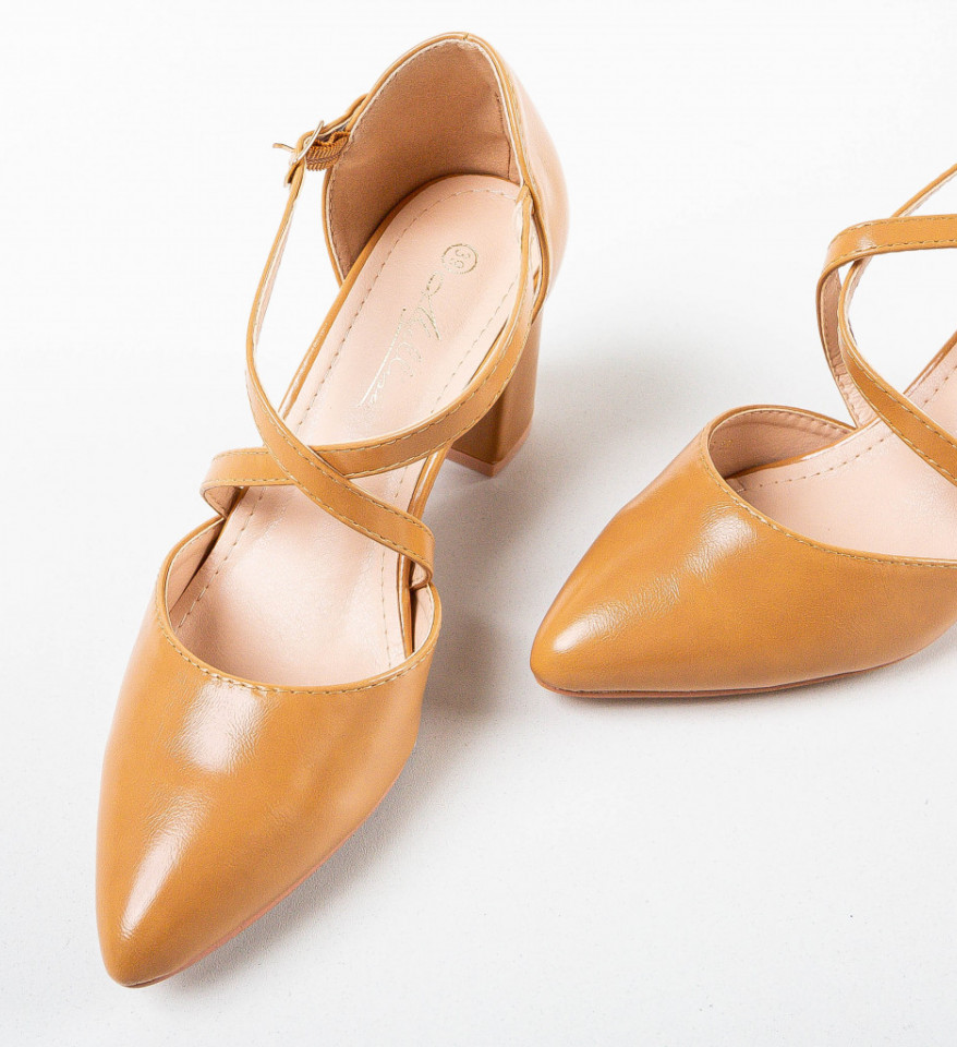 Pantofi Rahma Camel - Img 2