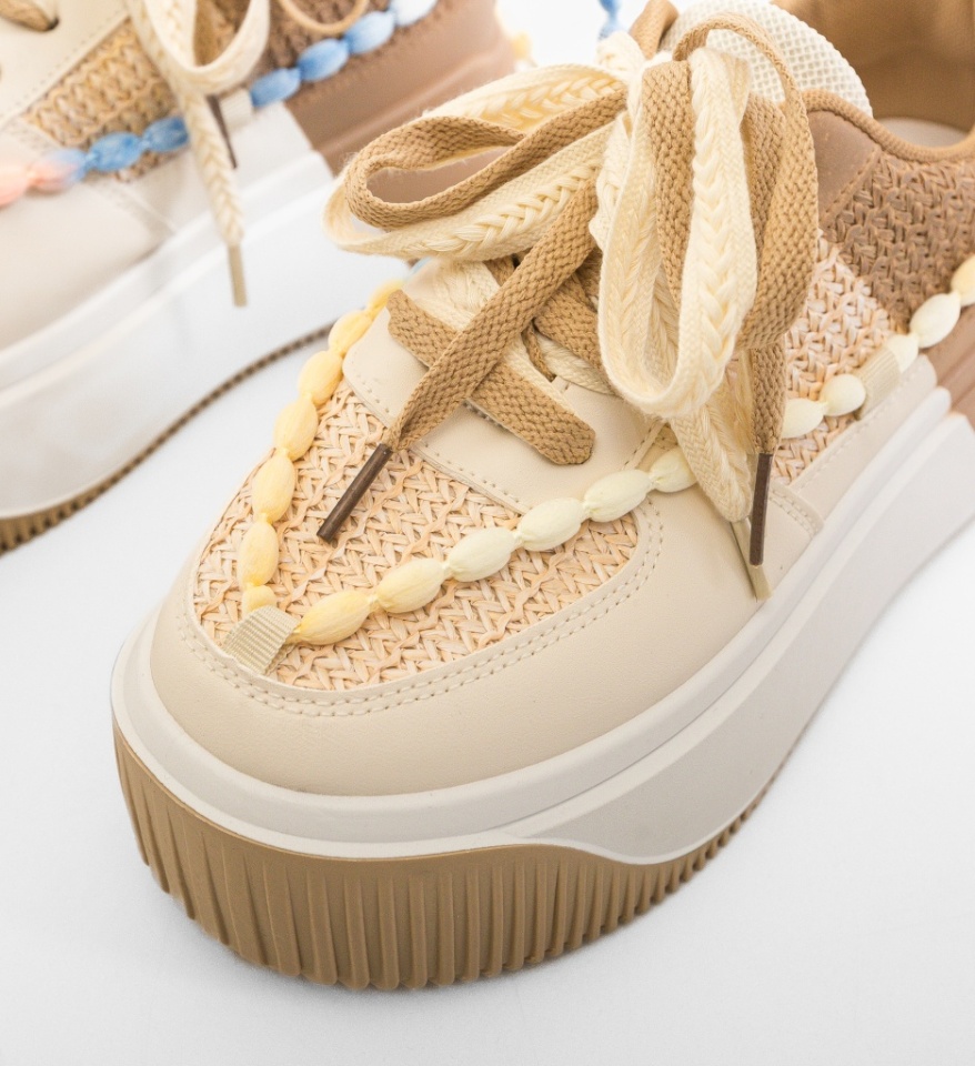 Pantofi sport dama Fabia Khaki - Img 2