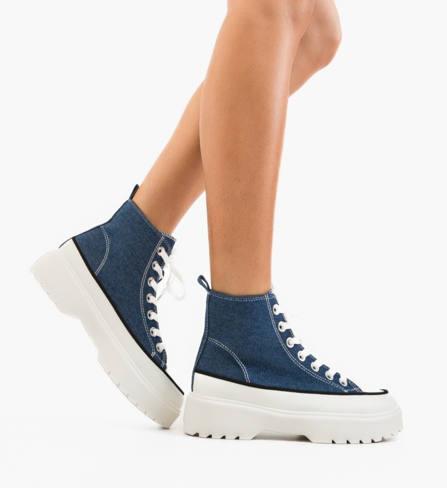 Pantofi sport Lauren Albastri - Img 6