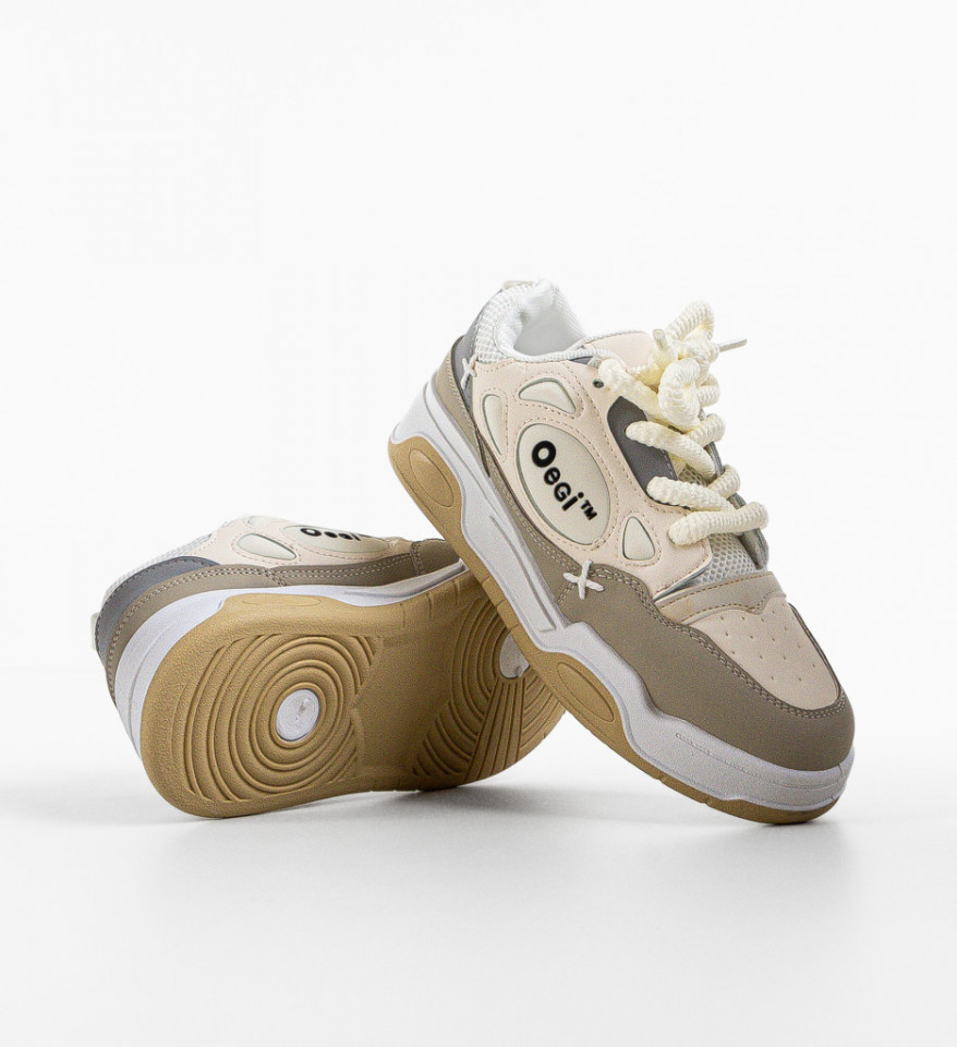 Pantofi sport Scarl Bej 2 - Img 2