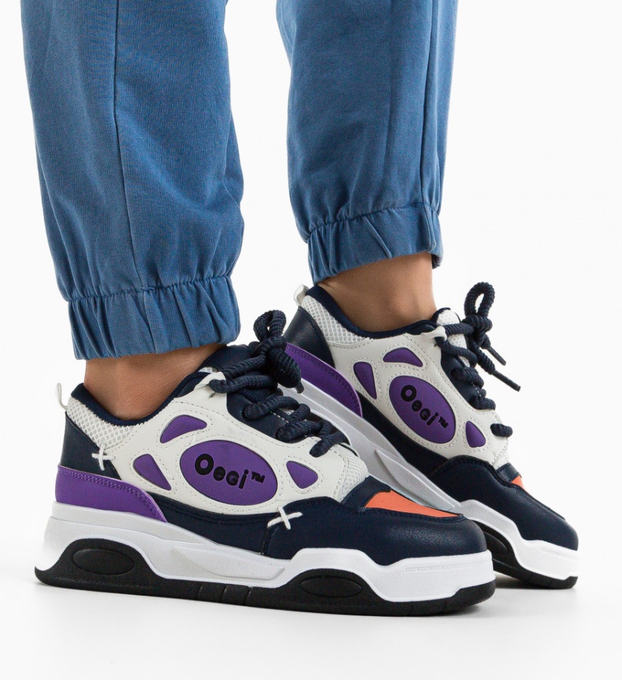 Pantofi sport Scarl Bleumarin - Img 6