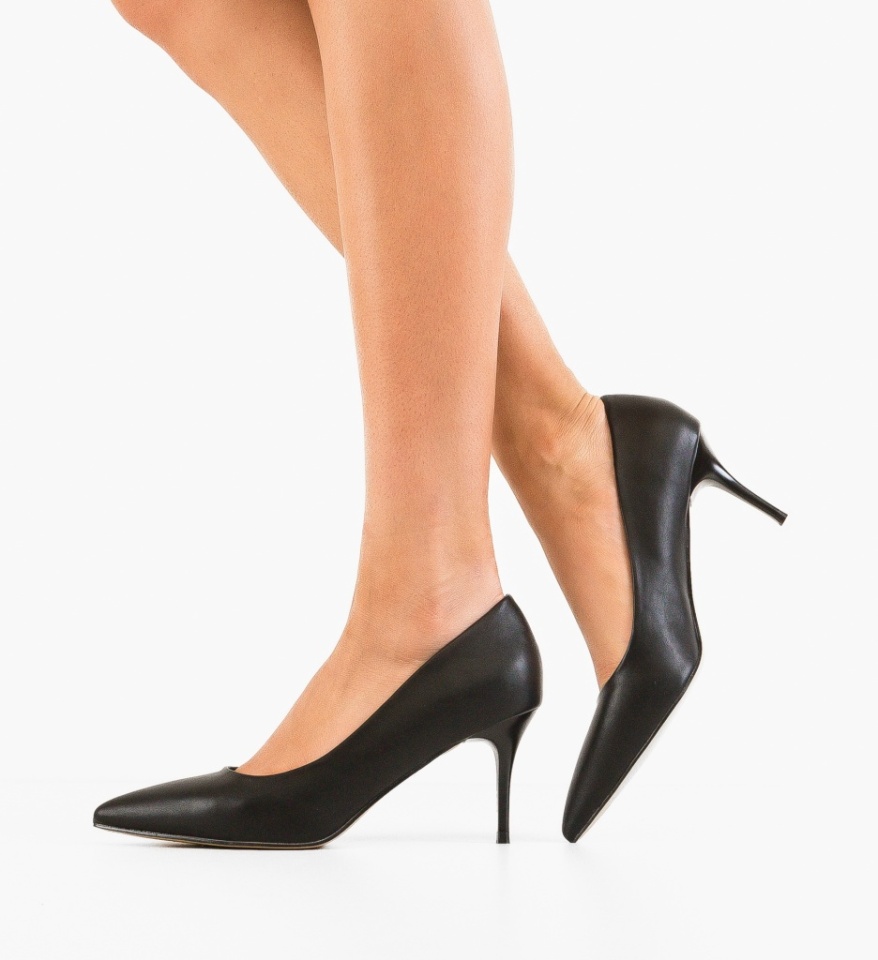 Pantofi stiletto dama Adra Negri - Img 5