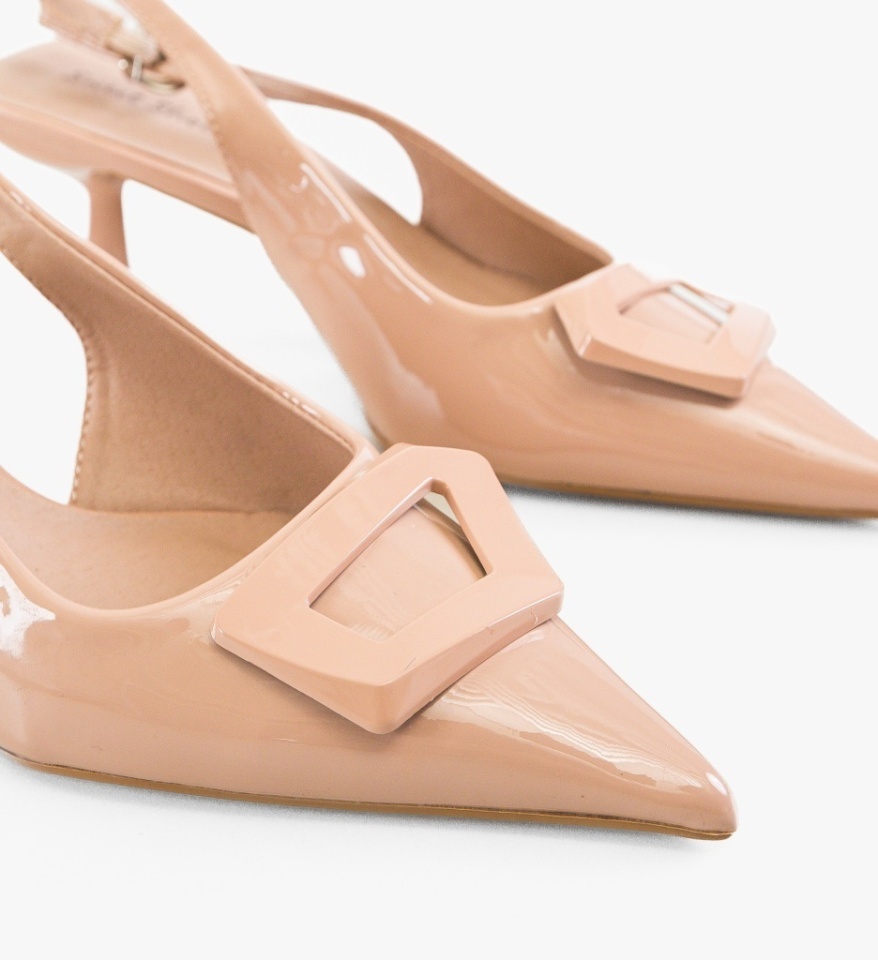 Pantofi stiletto dama Amoic Nude - Img 4