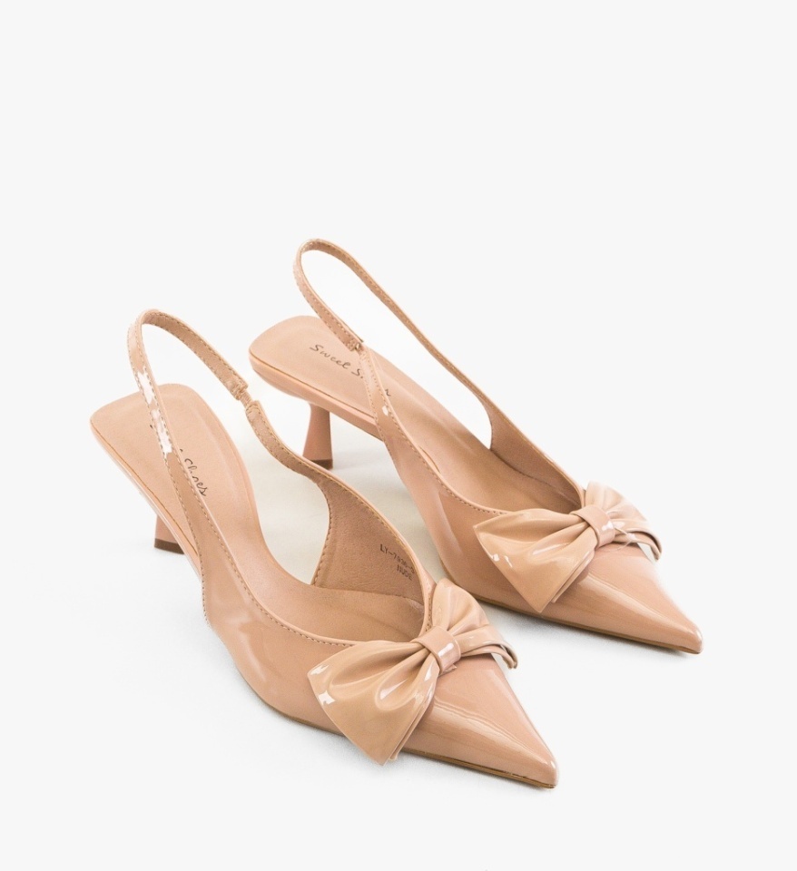 Pantofi stiletto dama Frederik Nude - Img 4