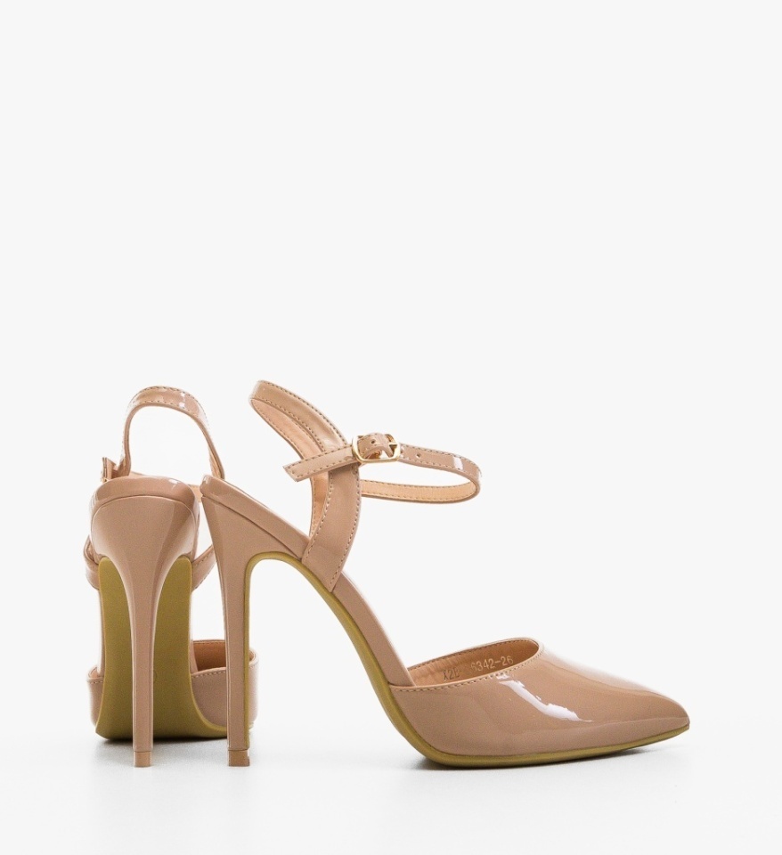Pantofi stiletto dama Jaximet Nude - Img 5