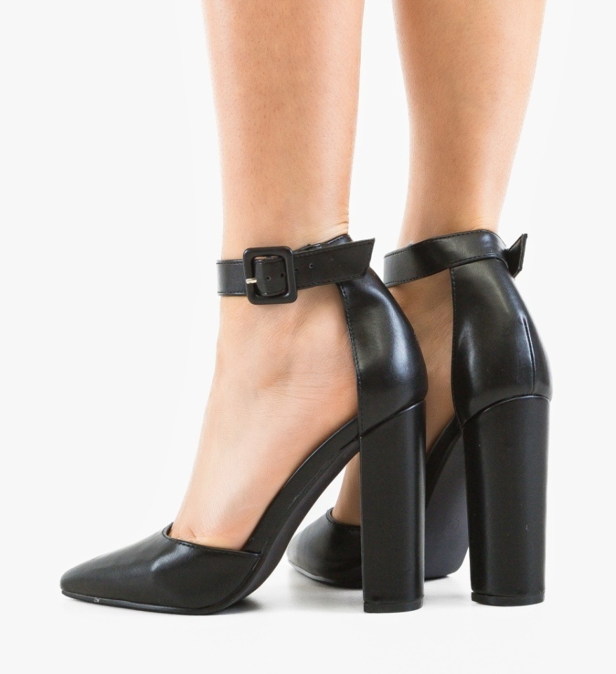 Pantofi stiletto dama Kekere Negri - Img 4