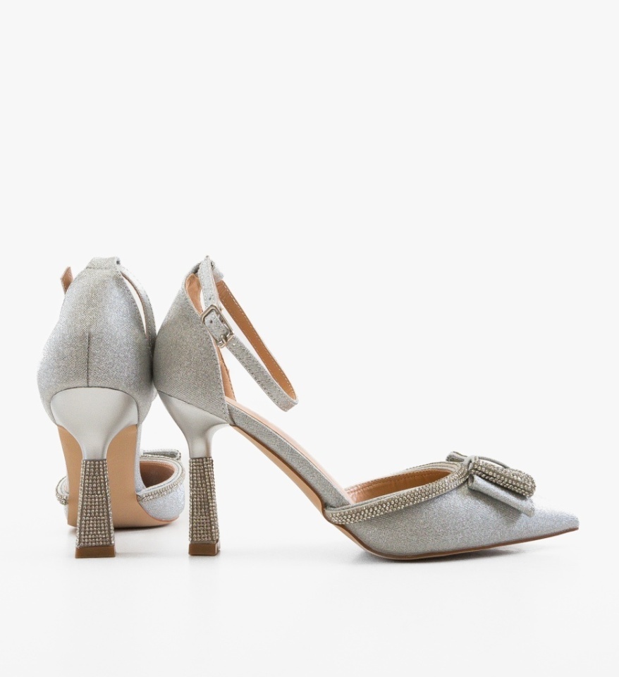 Pantofi stiletto Tauler Argintii 2 - Img 3