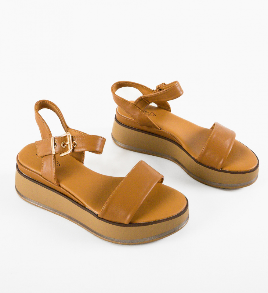 Platforme dama Cairoma Camel - Img 2