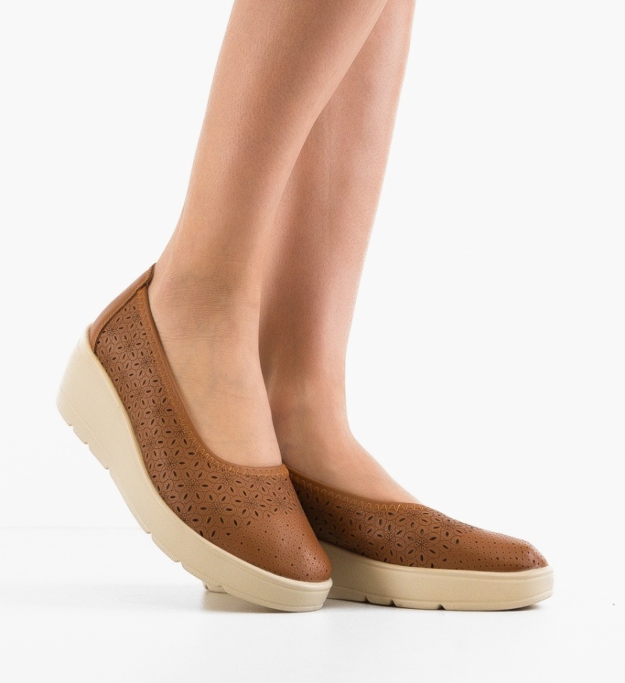 Platforme dama Kamiz Camel - Img 6