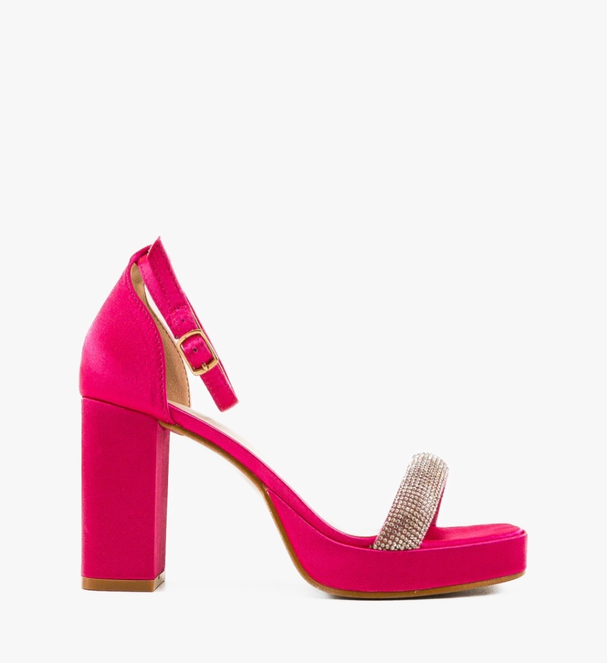 Sandale cu toc Erin Fuchsia