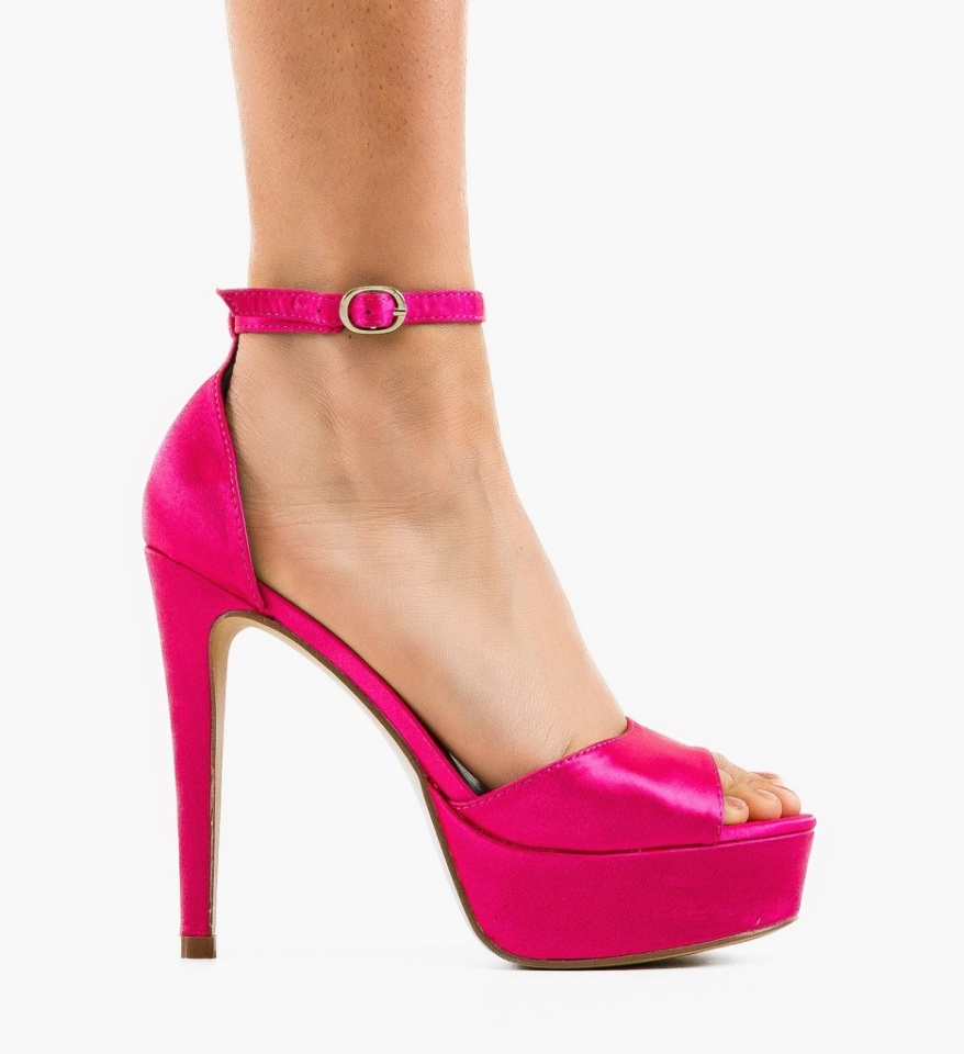 Sandale cu toc Findlay Fuchsia