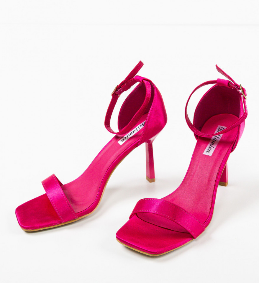 Sandale cu toc Itumele Fuchsia - Img 2