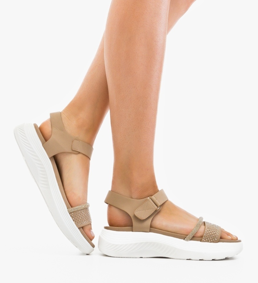 Sandale dama Preton Khaki - Img 4