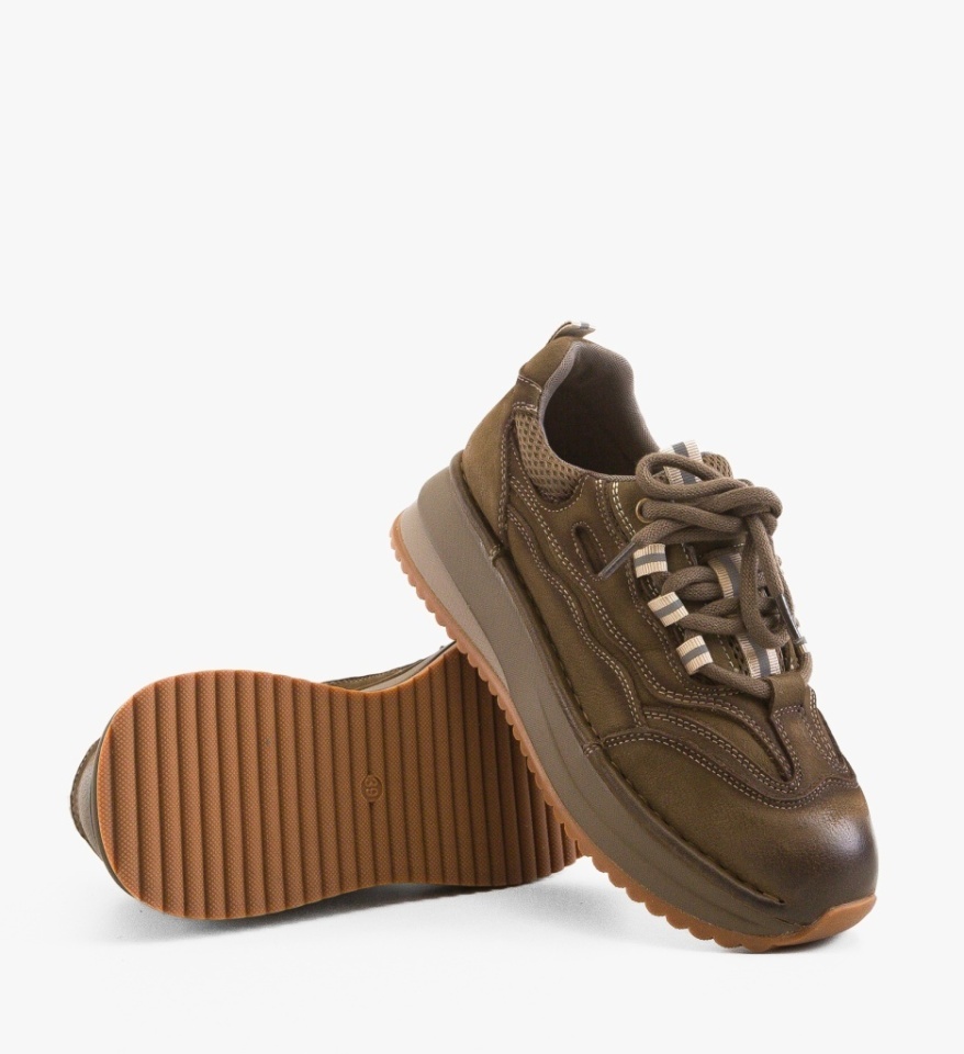 Sneakers dama Akiva Khaki - Img 2