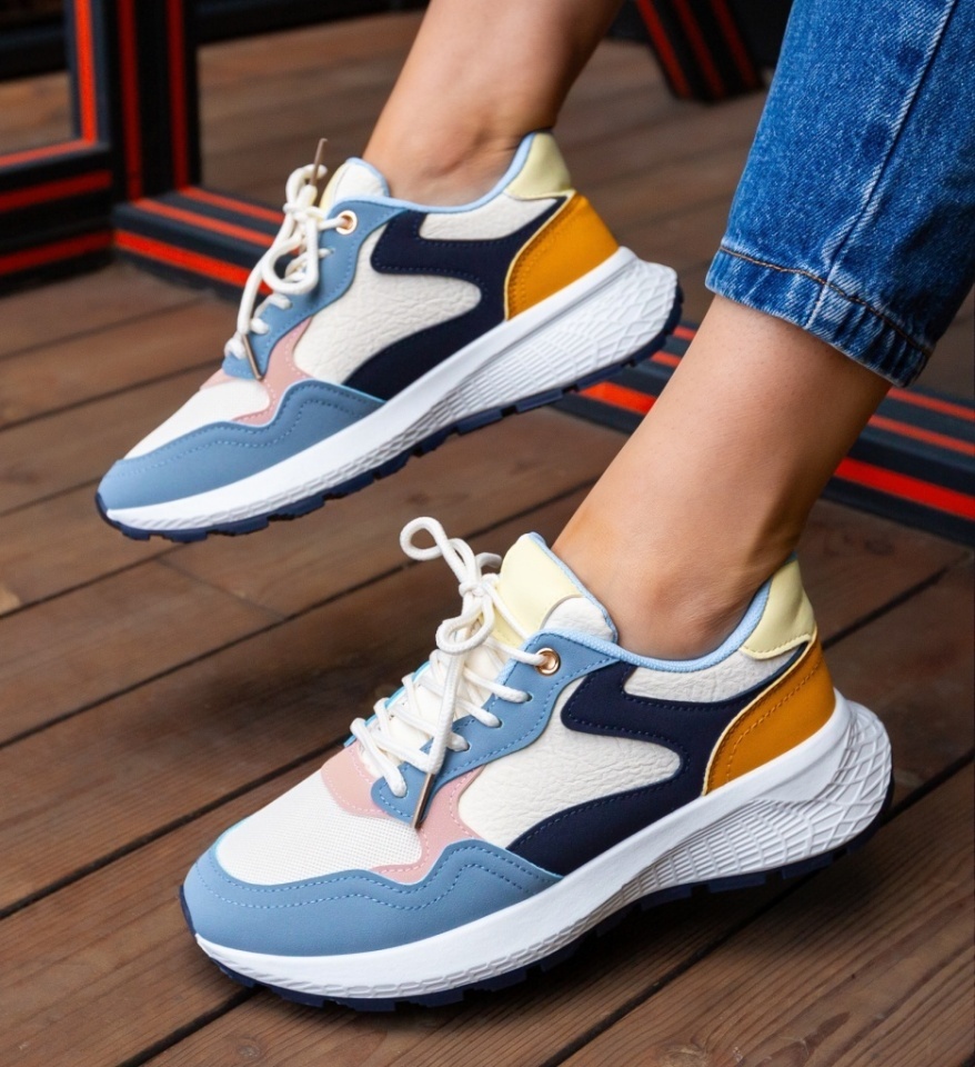 Sneakers dama Alina Albastri - Img 4