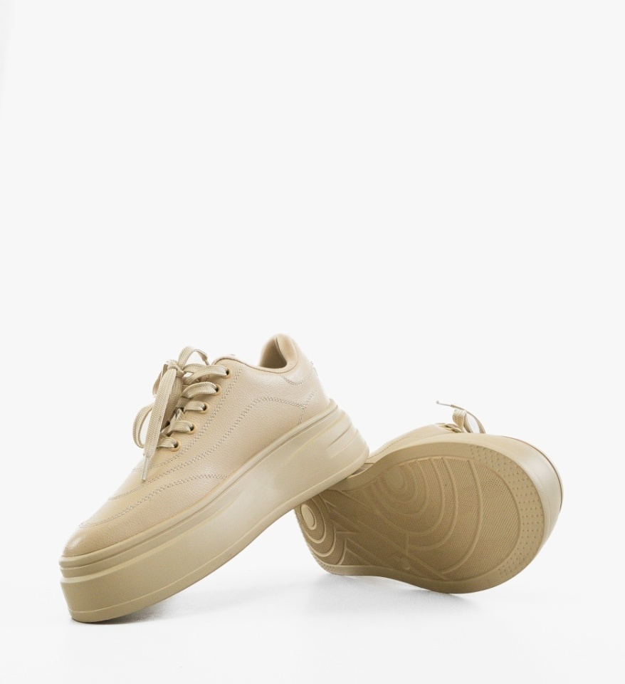 Sneakers dama Bygdan Bej - Img 3