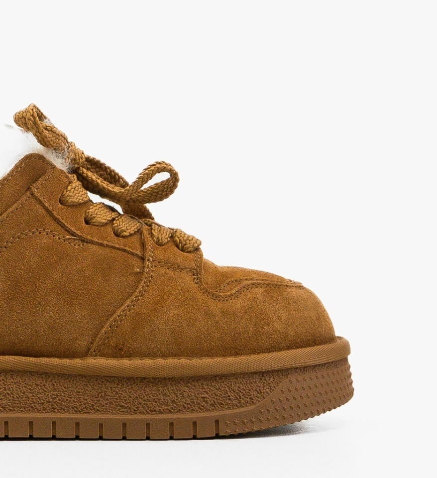 Sneakers dama Caberme Camel - Img 4