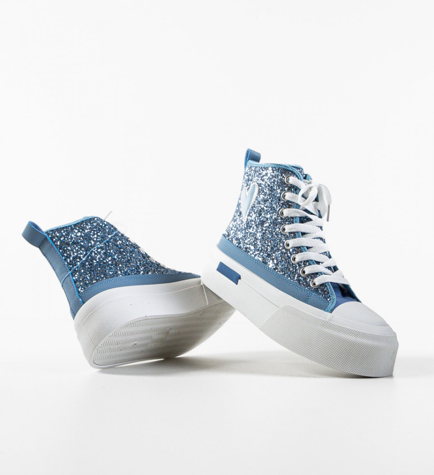 Sneakers dama Cuore Albastri - Img 2