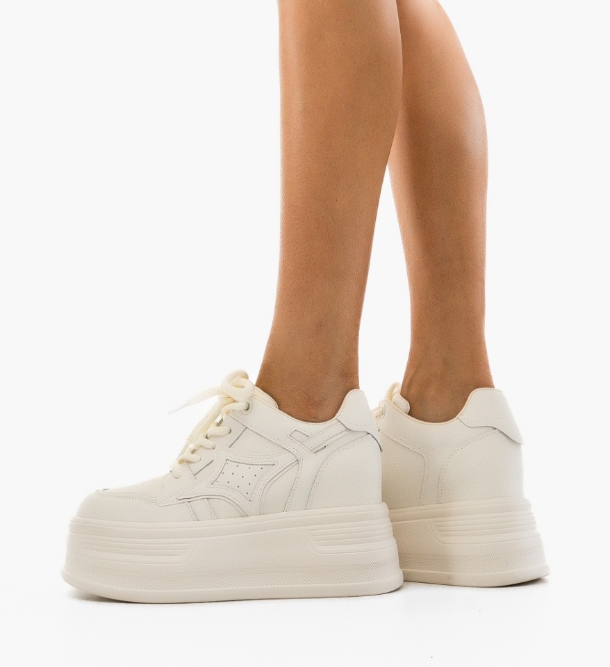 Sneakers dama Dibby Bej - Img 5