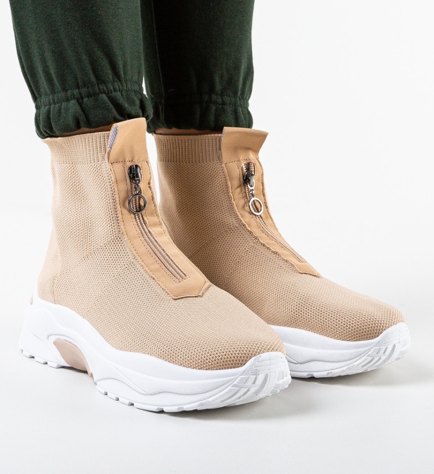 Sneakers dama Eshan Khaki - Img 7