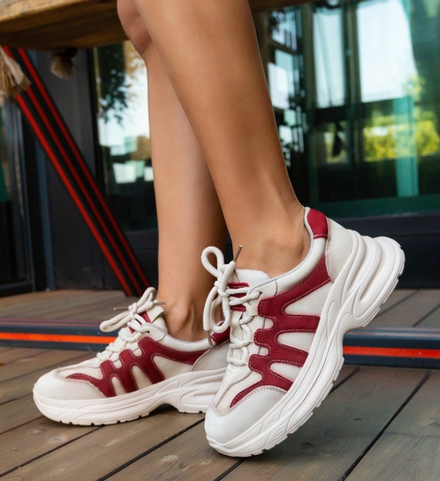 Sneakers dama Iman Bej 3 - Img 2