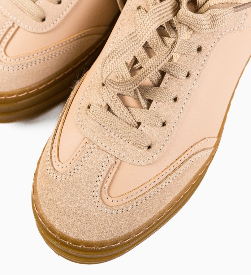 Sneakers dama Jaswin Khaki - Img 4