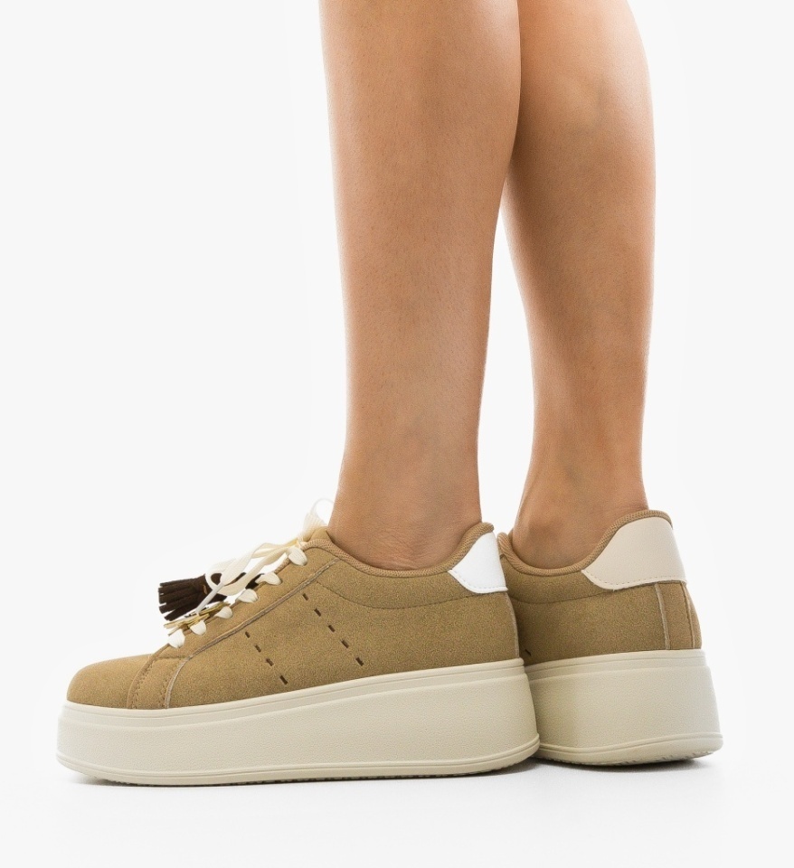 Sneakers dama Kukar Khaki - Img 6