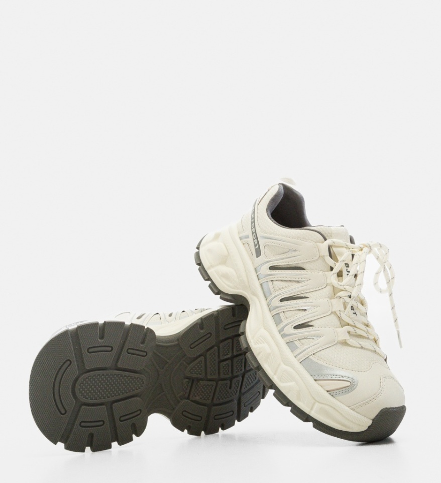 Sneakers dama Lackje Bej - Img 2