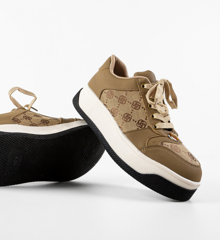 Sneakers dama Miess Bej - Img 3