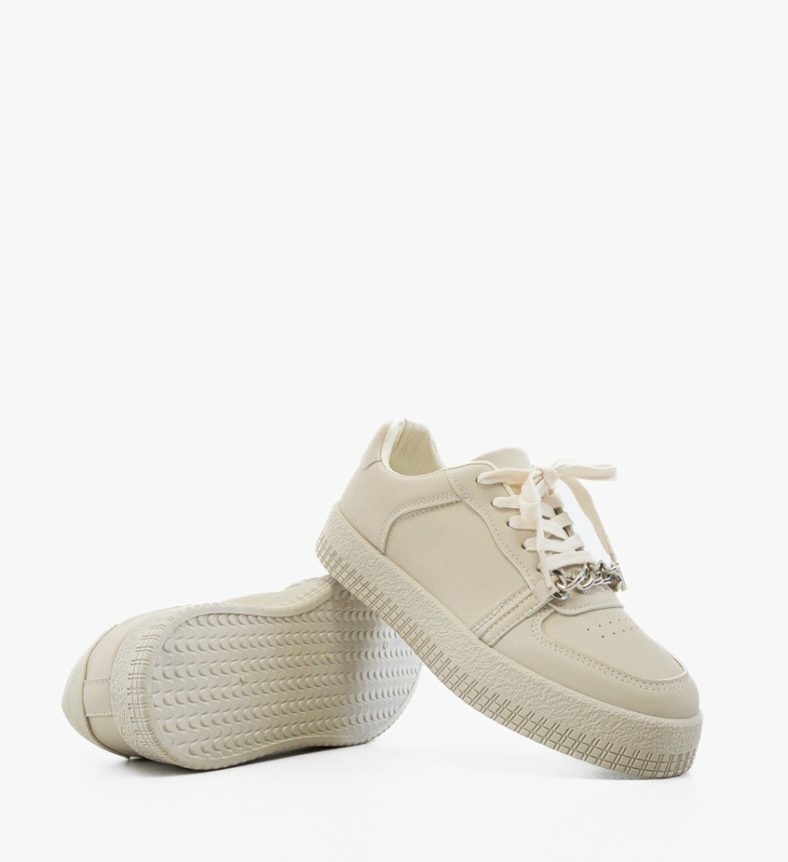 Sneakers dama Myrga Bej - Img 3